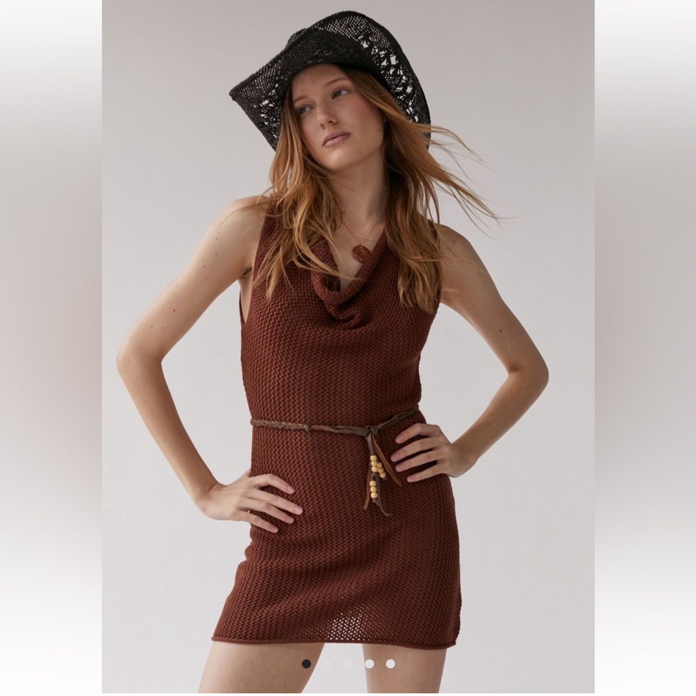UO sunny crochet mini dress